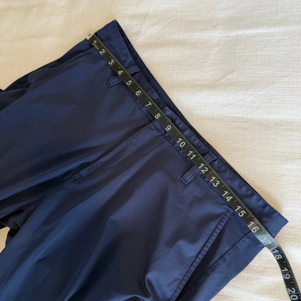 Rhone Commuter Pants Mens 33 Navy Blue Slim Straight Performance Trousers
